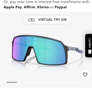 Oakley Sutro Prizm Sapphire Lenses, Matte Black Frame Sunglasses, 9406